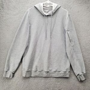 Fourlaps Hoodie Sweatshirt Mens Medium Gray